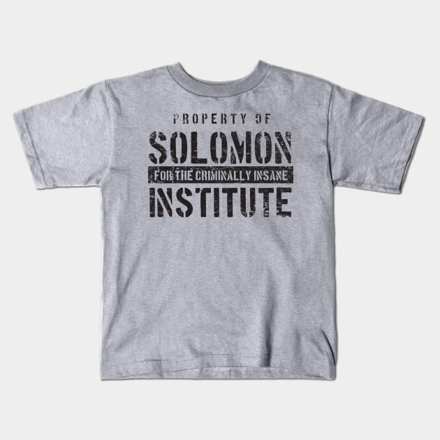 Property of Solomon Institute Kids T-Shirt by MindsparkCreative